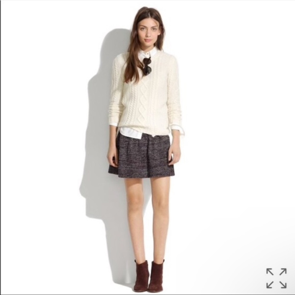 NWT!!!Madewell tweed skirt size 2